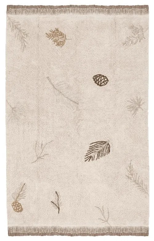 Covor pentru copii crem lavabil/țesut manual din bumbac 170x240 cm Pine Forest – Lorena Canals