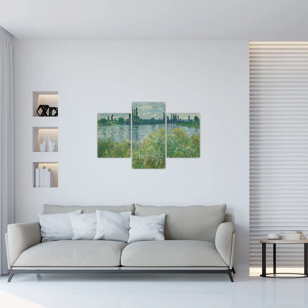 Tablou - Claude Monet, Banks of the Seine, reproducere (90x60 cm)