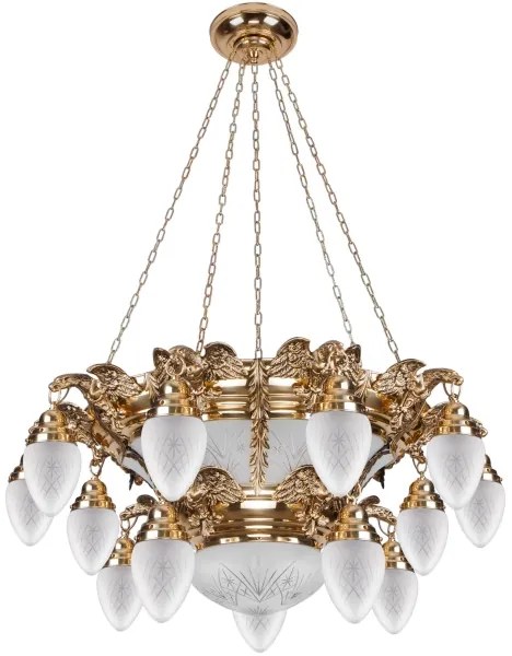 Kemar OW150 - Candelabru OURO EAGLE 15xE27/60W + 6xE27/100W, 230V