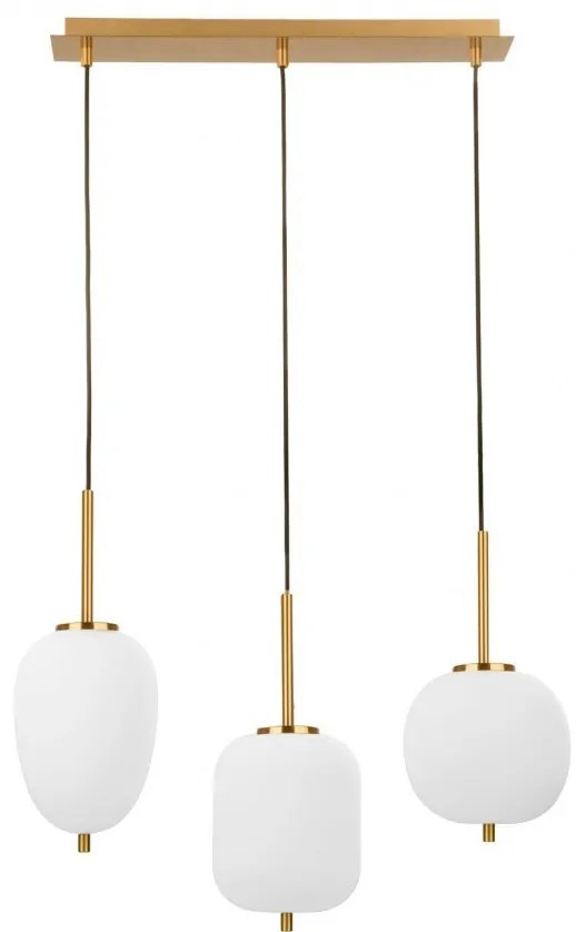 Lustra cu 3 pendule, design modern Lato
