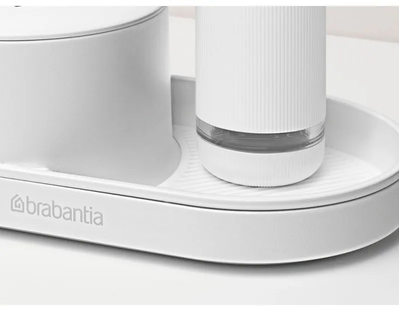 Organizator chiuveta Brabantia SinkStyle 1008497, 4 piese, Finisaj mineral, Rezistent la coroziune, Alb