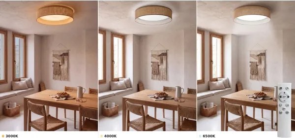 Brilagi - Lampă LED dimabilă VELVET SM. VARI 24W/230V 3000-6500K diam. 45 cm bej + telecomandă
