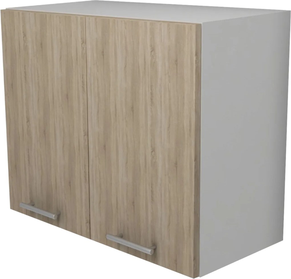 Corp Superior Hota Lecce, Stejar Sonoma/Alb, 60 x 30 x 50 cm