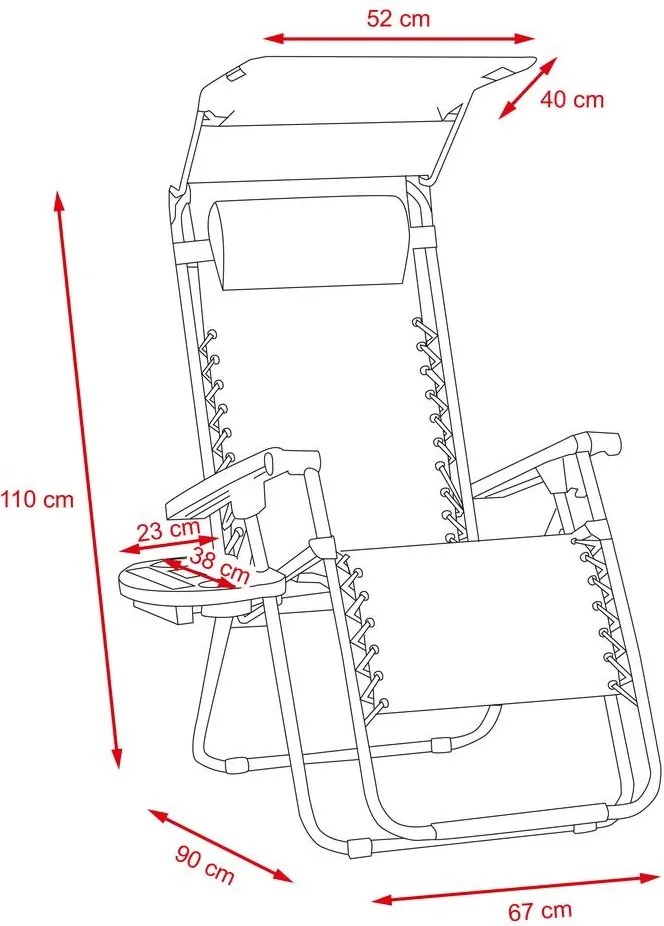 Fotoliu relaxant Avenberg PALMAS - bej