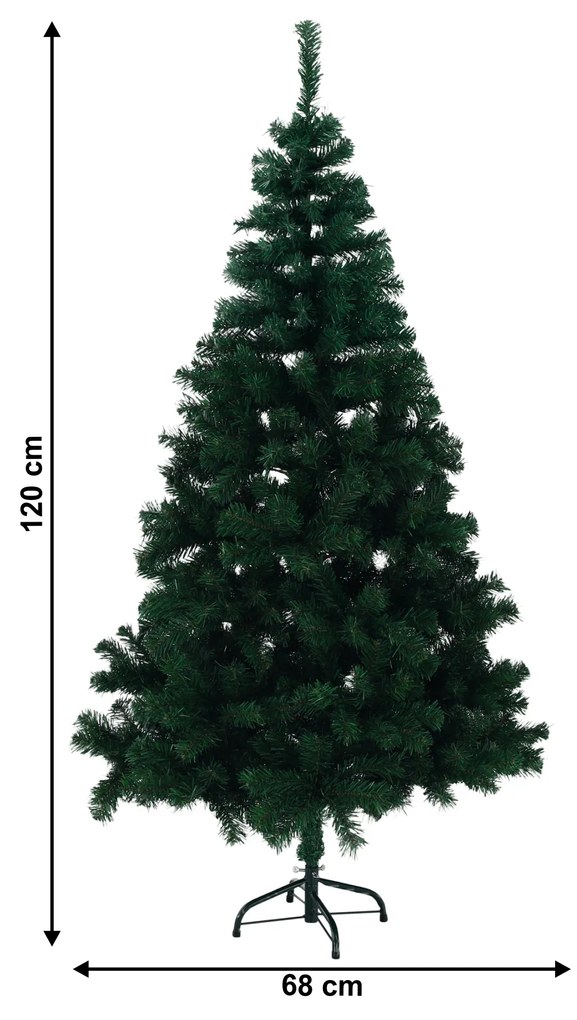 Brad de Crăciun cu suport metalic, 120 cm, CHRISTMAS TIP 10
