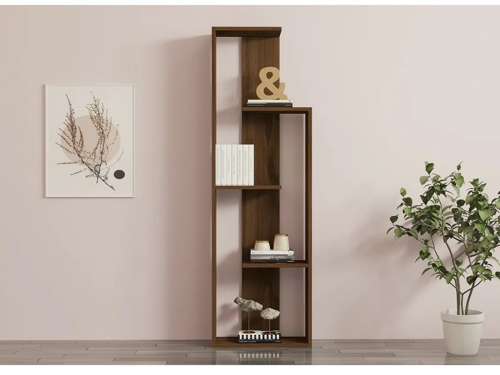 Bibliotecă Wand Walnut