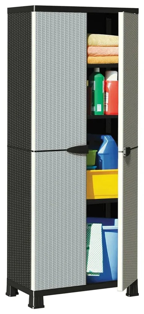 vidaXL Dulap, 68x39x171,5 cm, design de ratan