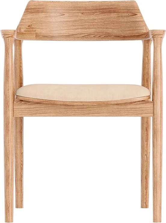 Scaun lemn masiv Quest, 52,5 × 58 × 78 cm