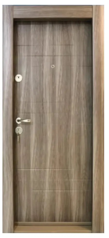 Usa metalica de apartament cu izolatie si vizor Novo Doors First Class NDS19, Cu toc imbracat si folie PVC, Deschidere Stanga Dreapta, Dimensiune