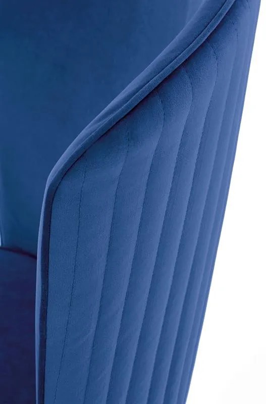 Scaun K446 Velvet Bleumarin – l51 x A55 x h86 cm