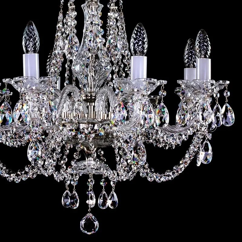 Candelabru Cristal Bohemia Exclusive 6 brate, diam. 62cm ANJA VI CE