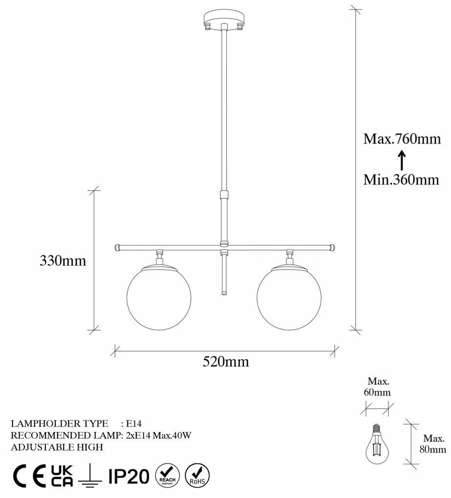 Candelabru Roe - 10765