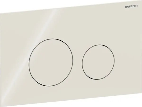 Clapeta actionare dubla rezervor wc ,sticla lucioasa gri-nisip, Geberit Sigma40 Gri nisip