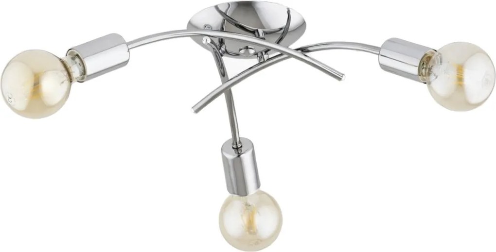 Lustră aplicată TORIZO, 3×E27 / 15W / 230V, crom lucios