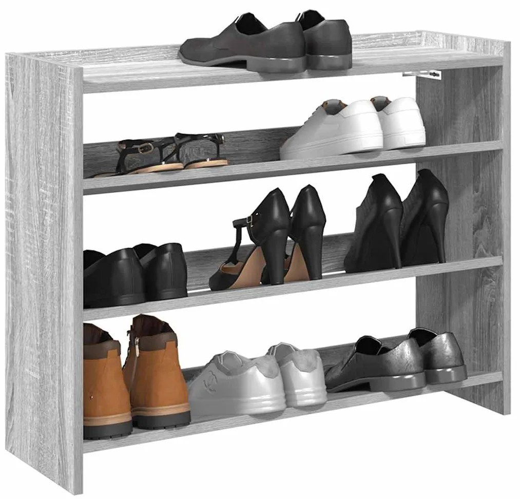 vidaXL Pantofar, gri sonoma, 80x25x62 cm, lemn compozit