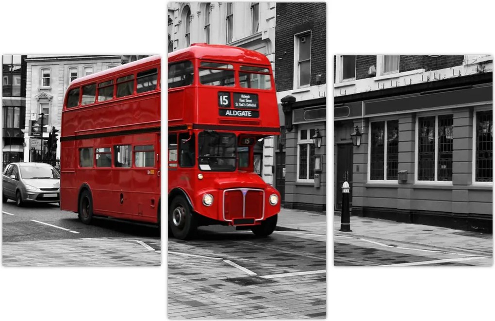Tablou - Londra cu autobuz (90x60 cm)