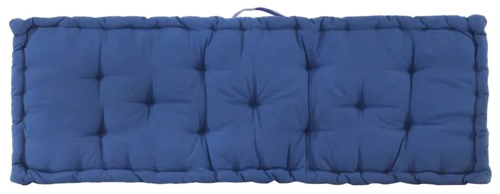 Perna podea canapea din paleti, bleu, 120 x 40 x 7 cm, bumbac 1, Albastru deschis, 120 x 40 x 7 cm