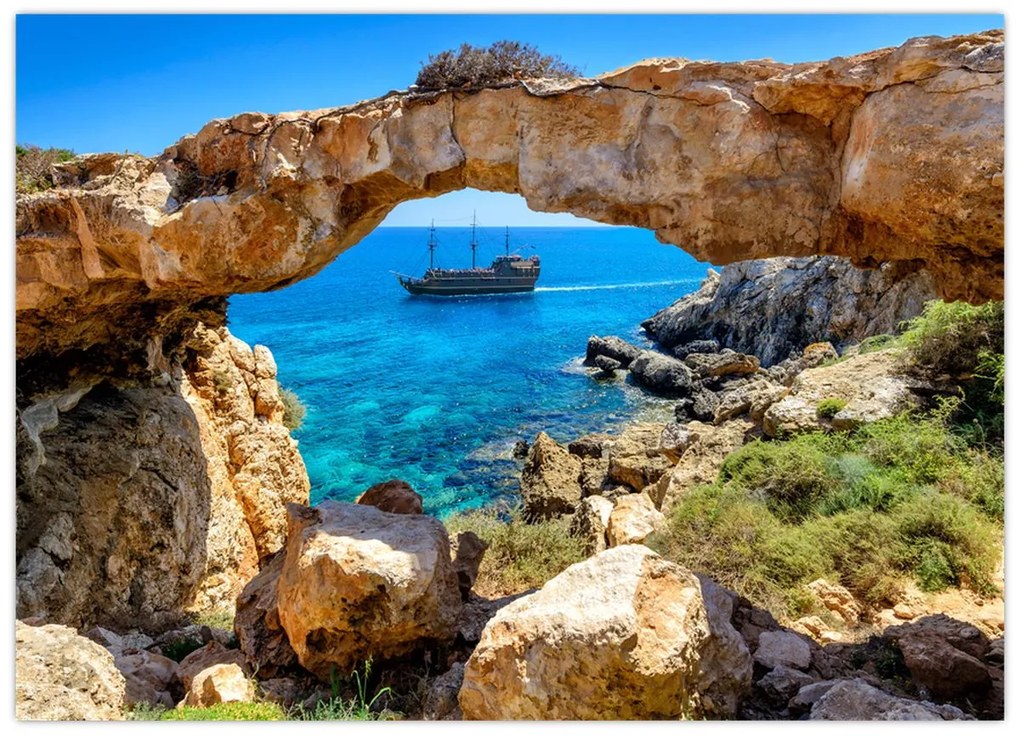 Tablou pe sticlă - Capul Greco (70x50 cm)