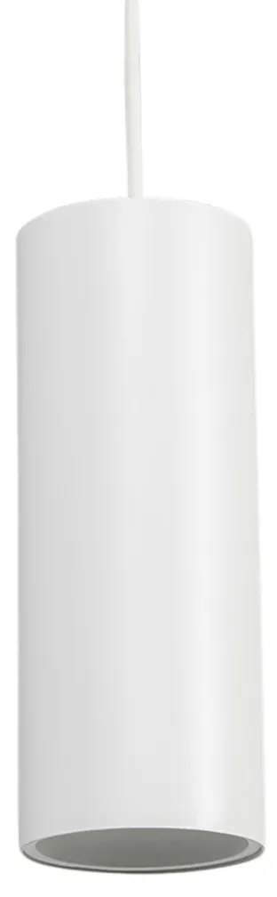 Lampă suspendată de design albă, cu adaptor de șină inclus, trifazată - Tubo trifazat