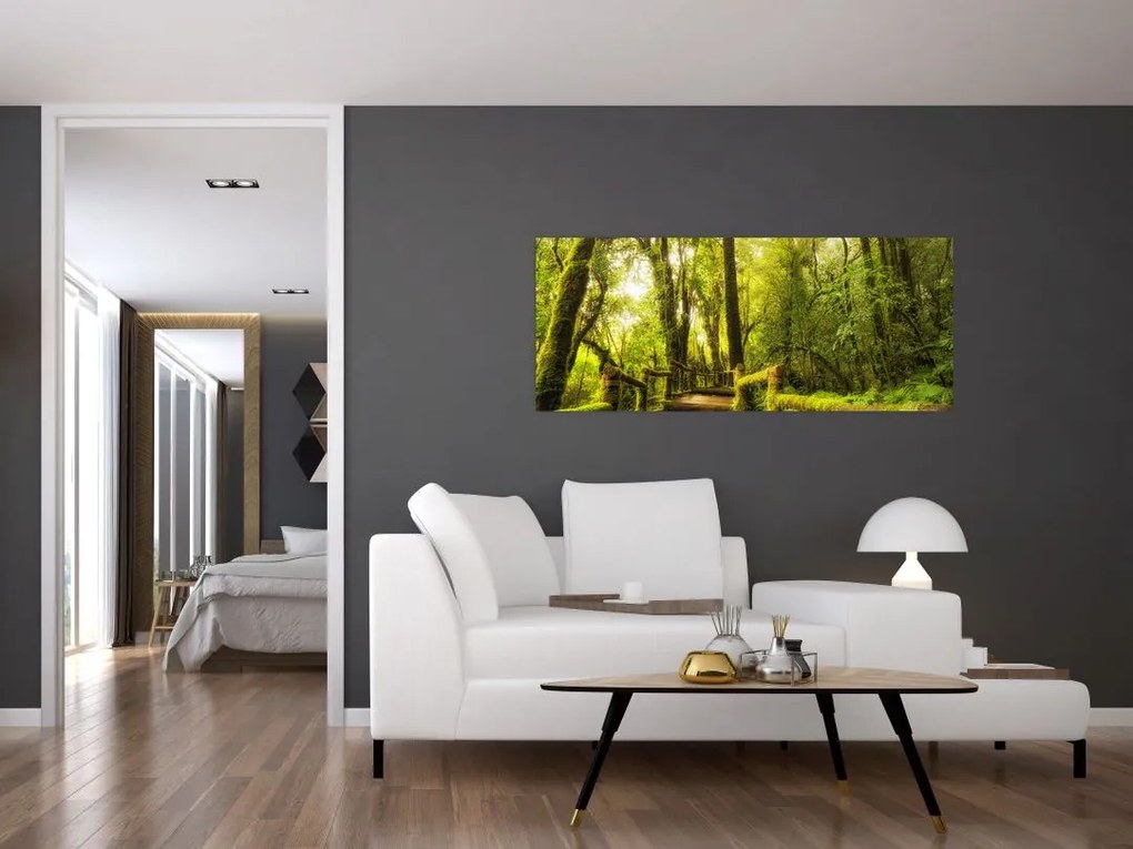 Tablou junglei cu mușchi (120x50 cm)