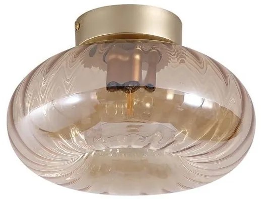 Plafoniera metal auriu sticla chihlimbar Celestial