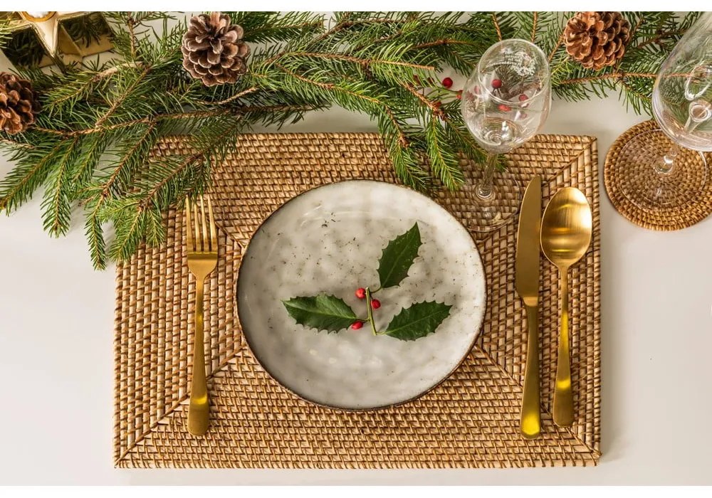 Suport pentru farfurii din ratan 40x30 cm - Tiseco Home Studio