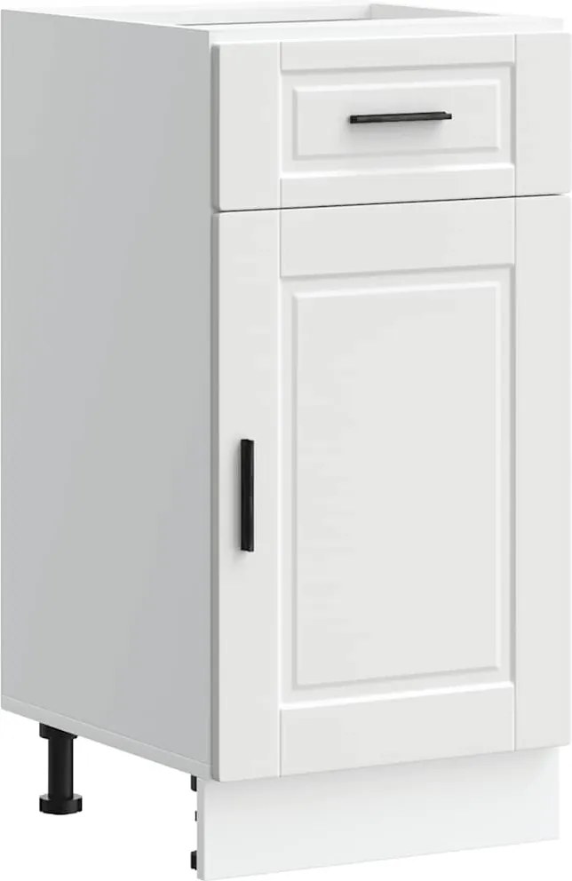 vidaXL Dulap de bază de bucătărie „Porto” din lemn prelucrat alb