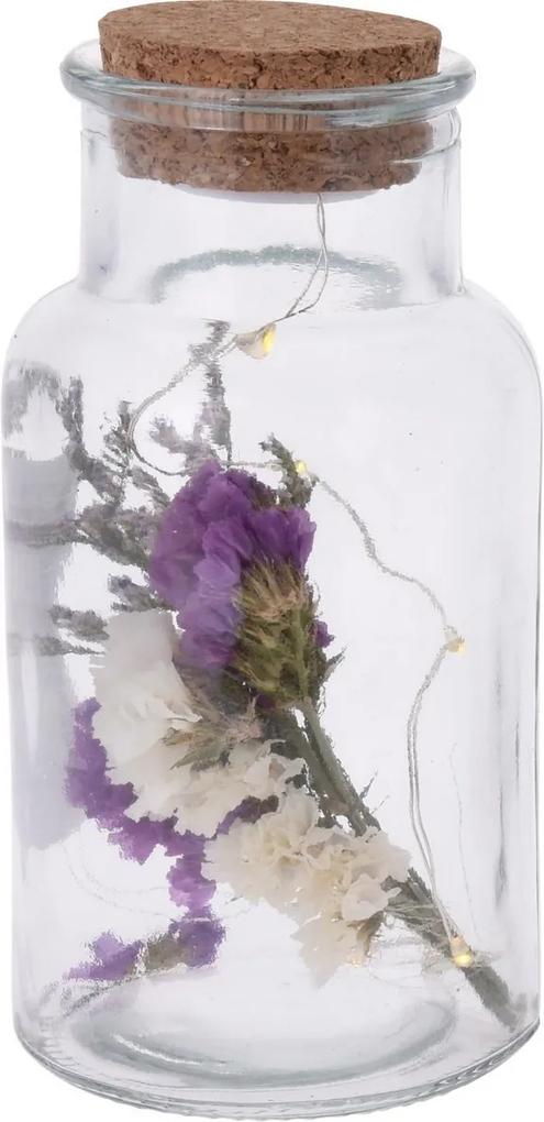Sticlă decorativă Cork violet, 7 x 14 cm
