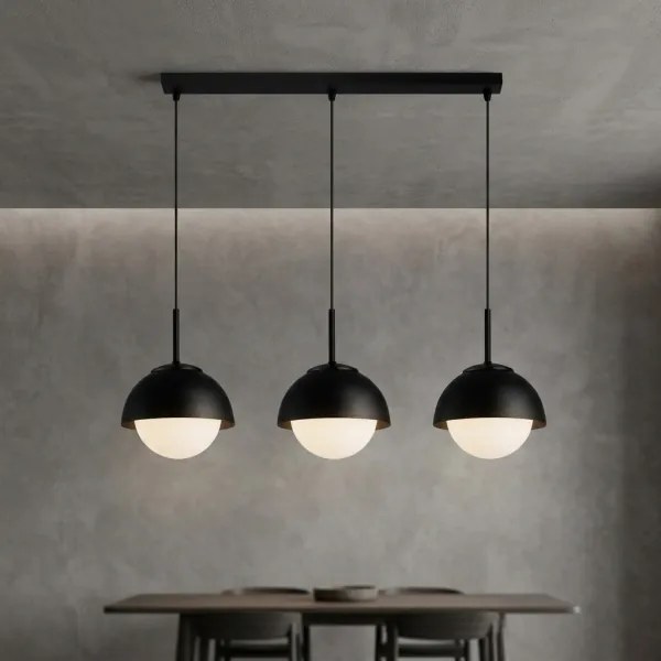 BRILAGI - Lustră pe cablu COSMO 3xE27/60W/230V negru