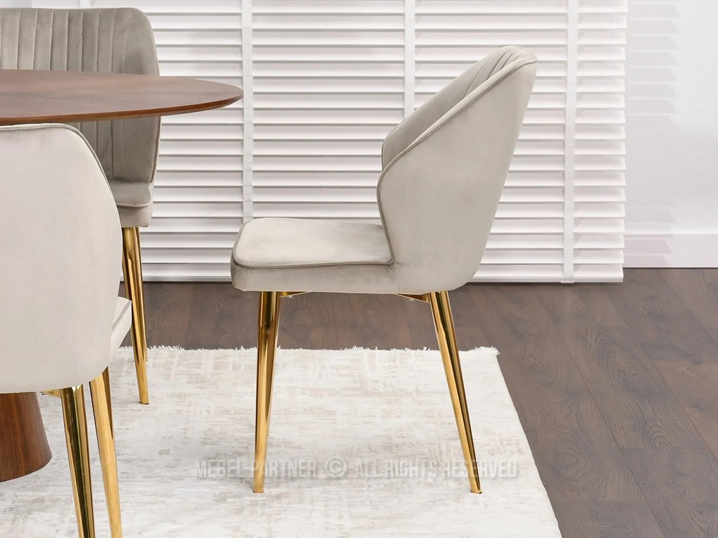 Scaun Greta K (bej + auriu). Promo -14%. 1111058