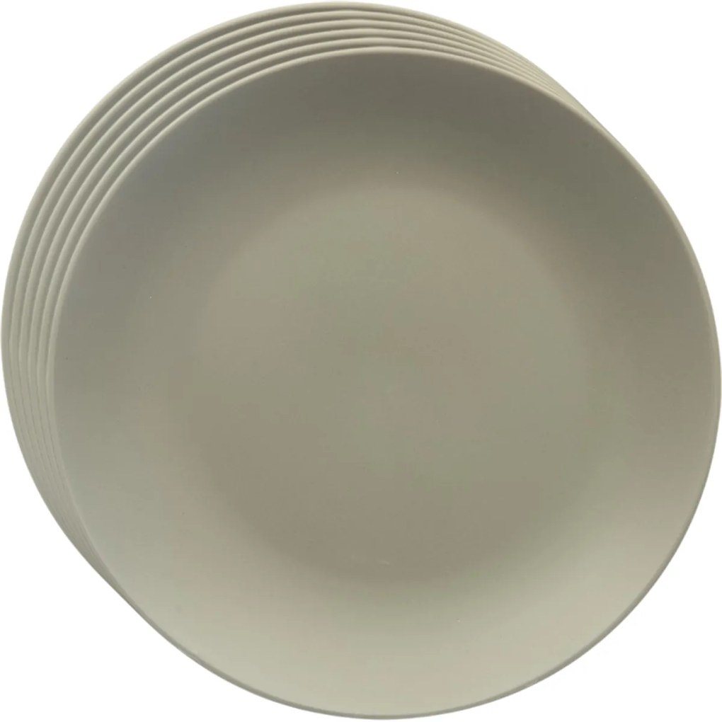 Orion Set de farfurii ceramice pentru desertGreenish 20,5 cm, 6 bucăți