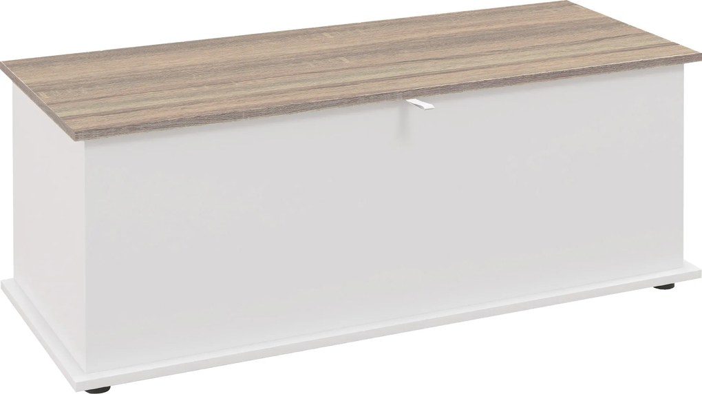 HOMCOM Bancă multifuncțională din lemn pentru dormitor și hol, alb, 100x40x40 cm | Aosom Romania