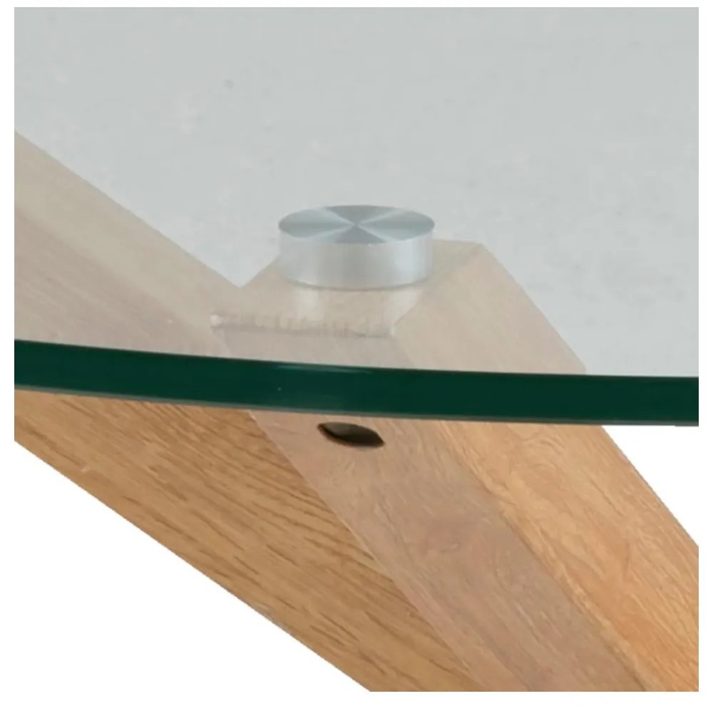 Măsuță de cafea cu blat din sticlă Actona Heaven, ⌀ 82 cm