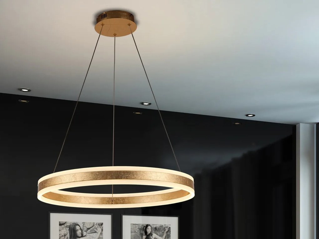 Lustra LED design modern circular 100cm Helia aurie SV-831622