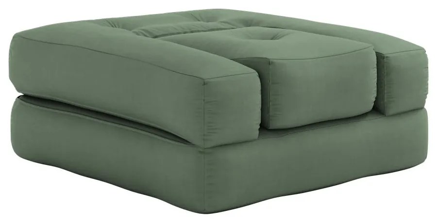 Fotoliu variabil Karup Design Cube Olive Green, verde