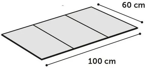 Covoraș de răcire Flamingo Grey, dimensiune XL 100 x 60 cm