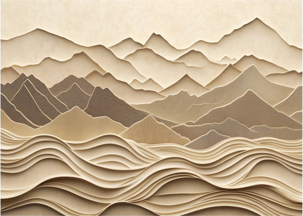 Tablou - Linii Montane 3D (70x50 cm)