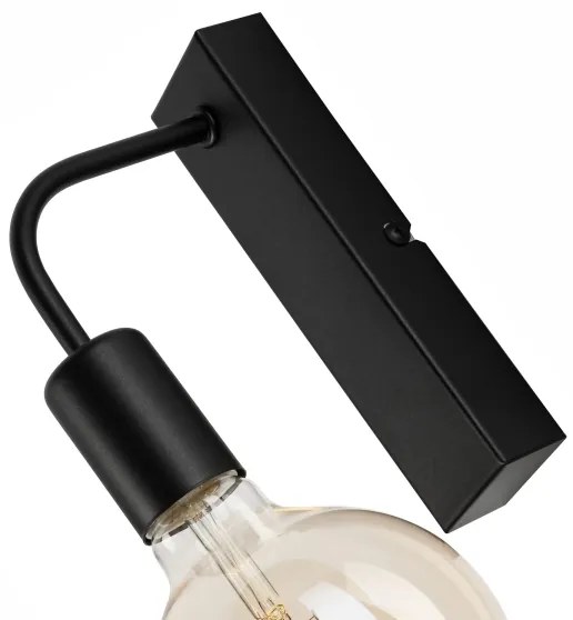 Aplică ASTRID 1xE27/60W/230V negru mat