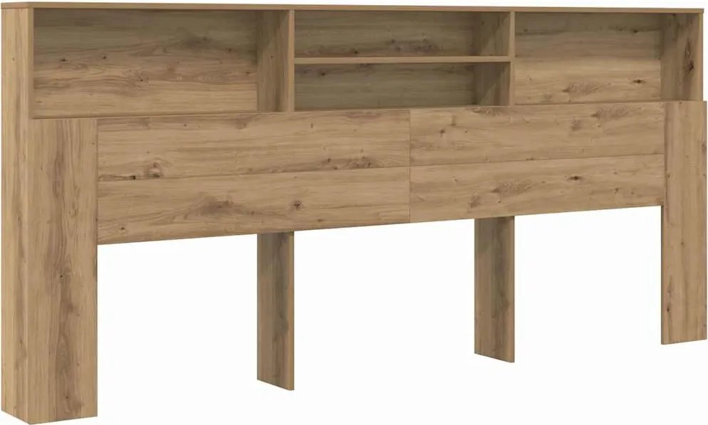 vidaXL Tablă de pat cu sertar Stejar Artizanal 220 x 19 x 101,5 cm