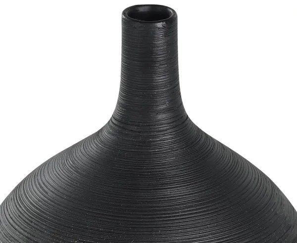 Vază ceramică Eglo 421416 SARYKSU 22x16 cm negru/auriu