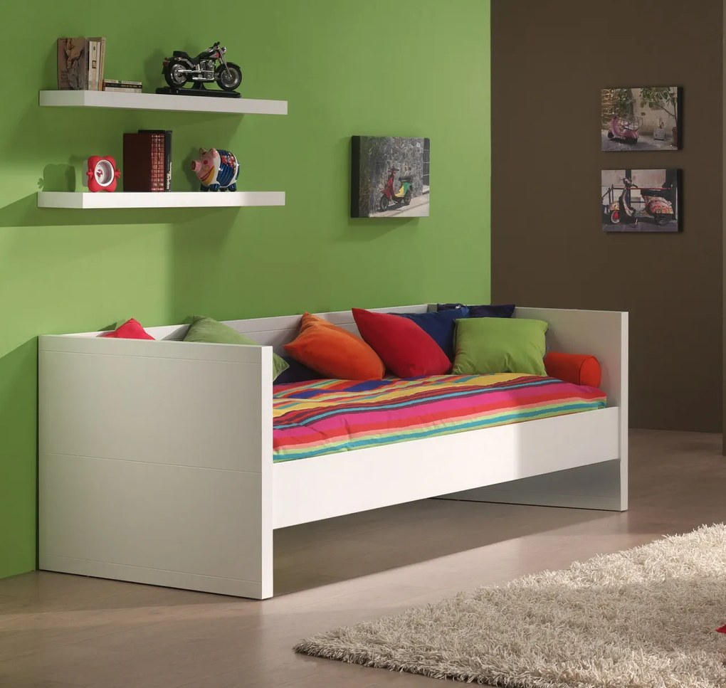 Pat copii CABINĂ LARA 90 X 200 CM ALB