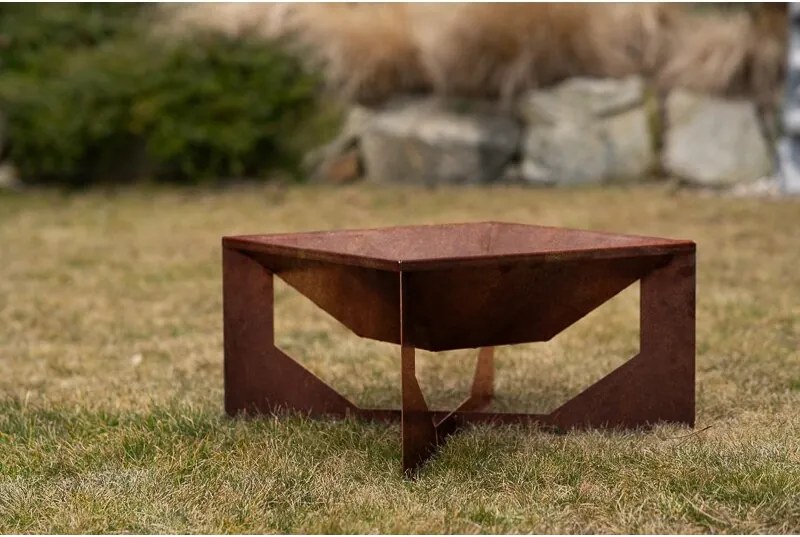 Vento Focar de grădină 50 x 50 x 30 cm, corten CORGARDEN 1014
