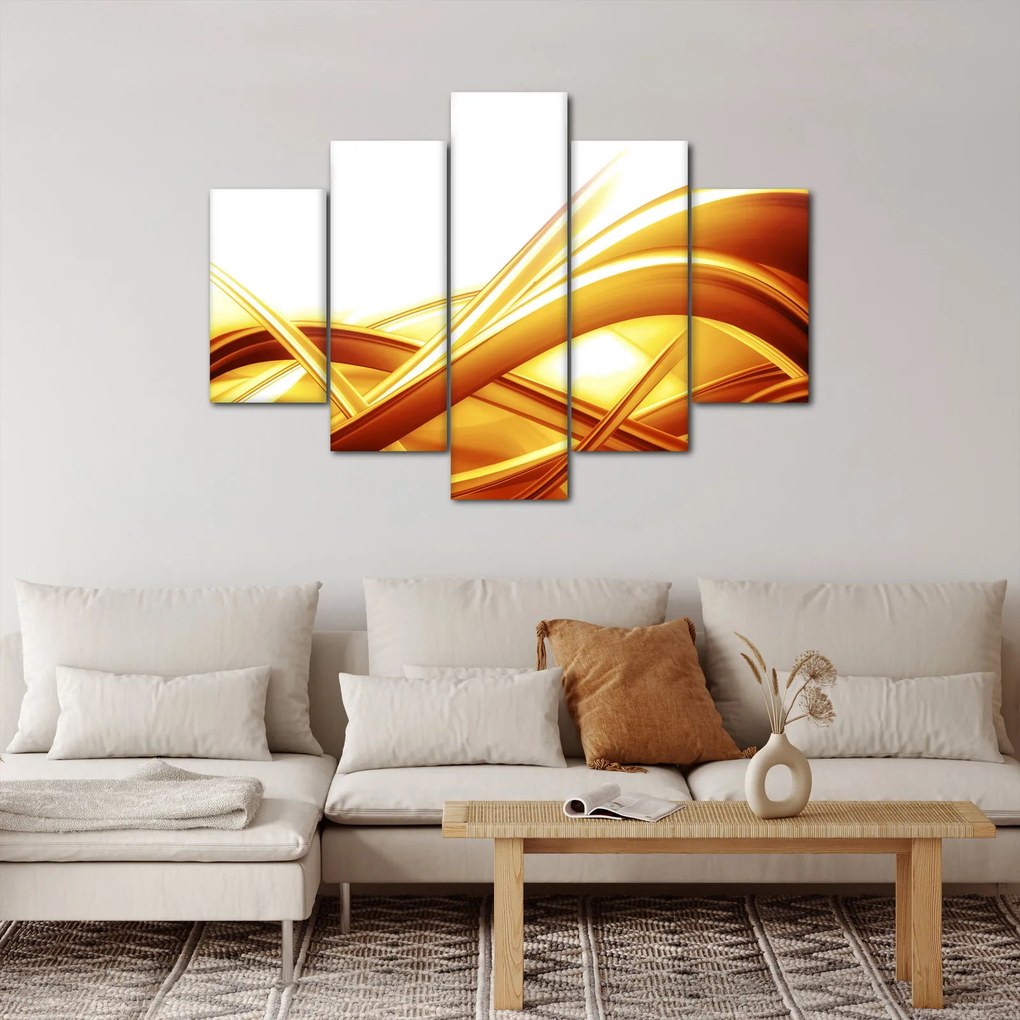 Tablou - Abstrac galben (150x105 cm)