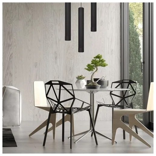 Lustră LED pe cablu TUBA 1xGU10/4,8W/230V neagră