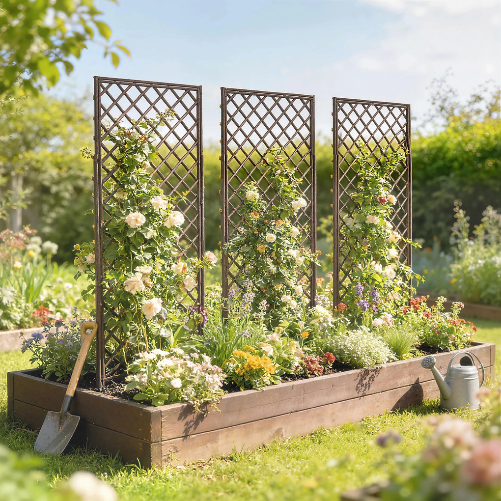 Outsunny arcade pentru trandafiri, pergole robuste pentru nunți, flori cățărătoare | Aosom Romania