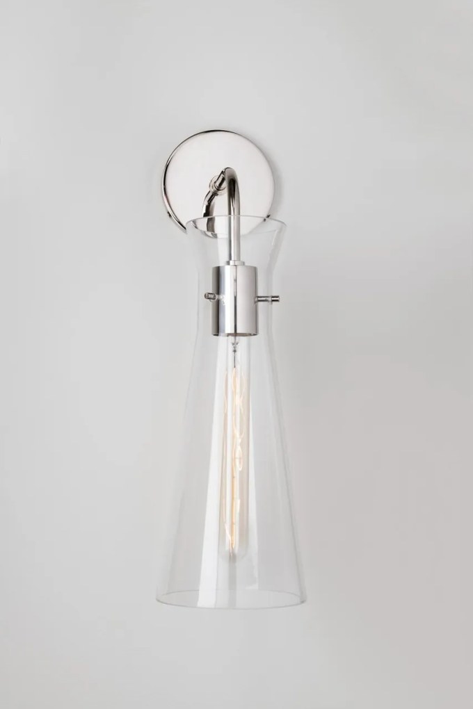 Aplica design modern ANYA nichel lucios