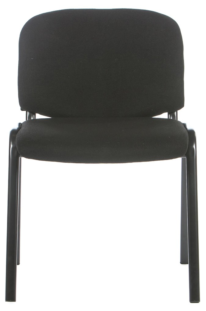Scaun vizitator cu masa rabatabila, negru, 53x40x76 cm