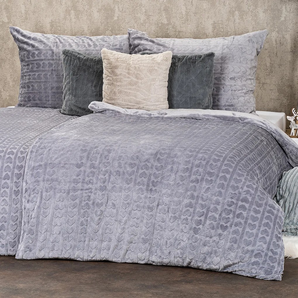 Lenjerie de pat din microflanel 4Home Lovely, 140x 200 cm, 70 x 90 cm