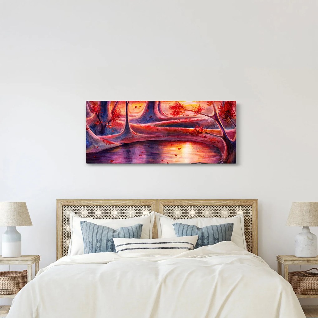 Tablou cu pădurea fermecată (120x50 cm)