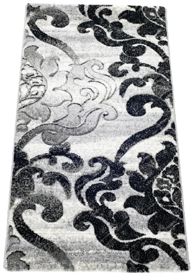 Traversa Tribal, gri negru, latime 100 cm (surfilata)